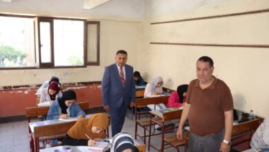 متابعة ميدانية لمحافظ القليوبية للجان الثانوية العامة والتأكد من جاهزية الخدمات المقدمة للطلاب
