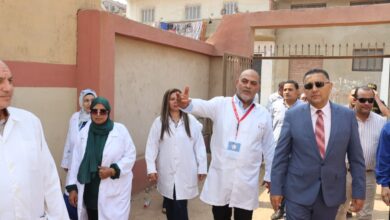قافلة بيطرية مجانية بكفر شكر.. محافظ القليوبية يطمئن على صحة الثروة الحيوانية