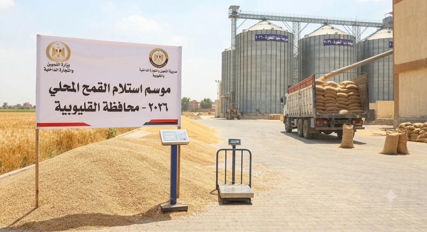 تموين القليوبية: تجاوزنا 93.5 ألف طن في توريد قمح