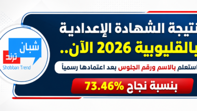 نتيجة الشهادة الإعدادية بالقليوبية 2026 الآن.. استعلم بالاسم ورقم الجلوس بعد اعتمادها رسميًا بنسبة نجاح 73.46%