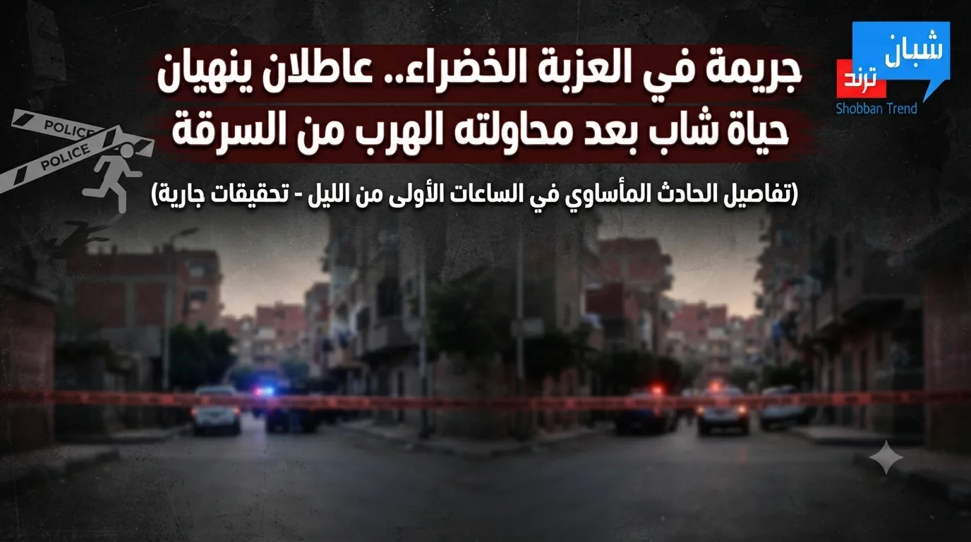 جريمة في العزبة الخضراء.. عاطلان ينهيان حياة شاب بعد محاولته الهرب من السرقة