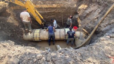 رئيس مياه القليوبية يعلن إصلاح كسر خط المياه الرئيسي وإعادة تشغيله بميت حلفا