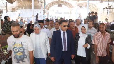 بعد تسكين الباعة الجائلين.. محافظ القليوبية يتفقد سوق بهتيم ويوجه بسرعة استكمال التطوير