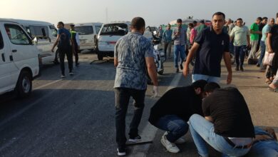 بالأسماء.. تفاصيل ضحايا ومصابي حادث طريق بنها - شبرا الحر بعد ارتفاع الوفيات إلى 4 بالأسماء.. تفاصيل ضحايا ومصابي حادث طريق بنها - شبرا الحر بعد ارتفاع الوفيات إلى 4