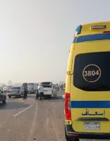مصرع شخصين وإصابة 23 آخرين في تصادم ميني باص وميكروباص بطريق شبرا - بنها الحر