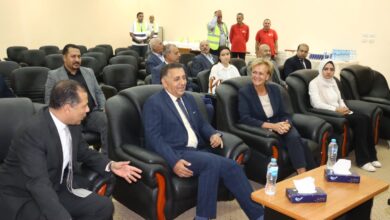 سفيرة الاتحاد الأوروبي تتفقد محطة الجبل الأصفر برفقة محافظ القليوبية وتشيد بمستوى التشغيل