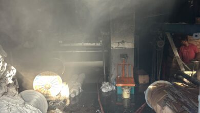 حريق داخل مصنع غزل ونسيج بشبرا الخيمة.. وتلف 5 ماكينات