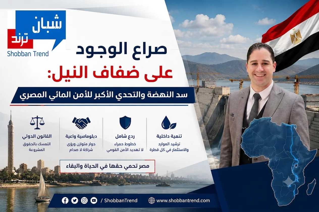 صراع الوجود علي ضفاف النيل: سد النهضه والتحدي الأكبر للأمن المائي المصري. صراع الوجود علي ضفاف النيل: سد النهضه والتحدي الأكبر للأمن المائي المصري.