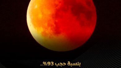 خسوف جزئي للقمر يزين سماء مصر فجر الجمعة 28 أغسطس.. 93% من قرص القمر داخل ظل الأرض