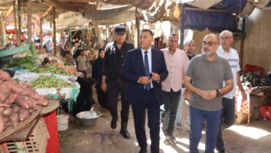 محافظ القليوبية يتفقد سوق الجسر الغربي بالخصوص ويدرس إنشاء سوق حضاري للباعة الجائلين محافظ القليوبية يتفقد سوق الجسر الغربي بالخصوص ويدرس إنشاء سوق حضاري للباعة الجائلين