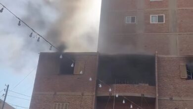 حريق يلتهم مصنع أحذية بمدينة قليوب.. والحماية المدنية تمنع امتداد النيران