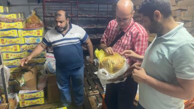 قبل وصولها للمواطنين.. ضبط ربع طن مصنعات لحوم مجهولة المصدر داخل مخزن بالخانكة