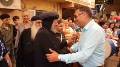 محافظ القليوبية يهنئ الأنبا مرقس بصوم السيدة العذراء ويؤكد تطوير منطقة مسار العائلة المقدسة بمسطرد