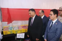 محافظ القليوبية ورئيس جامعة بنها يفتتحان معرض حلوى المولد النبوي الشريف بهيئة الشبان العالمية ببنها
