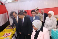 محافظ القليوبية ورئيس جامعة بنها يفتتحان معرض حلوى المولد النبوي الشريف بهيئة الشبان العالمية ببنها