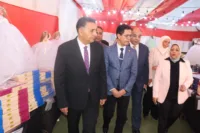 محافظ القليوبية ورئيس جامعة بنها يفتتحان معرض حلوى المولد النبوي الشريف بهيئة الشبان العالمية ببنها