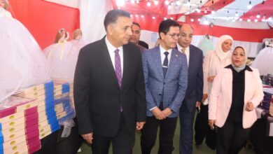 محافظ القليوبية ورئيس جامعة بنها يفتتحان معرض حلوى المولد النبوي الشريف بهيئة الشبان العالمية ببنها