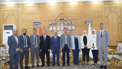 رئيس جامعة بنها يستقبل مدير الوحدة المركزية للتدريب على تكنولوجيا المعلومات بالمجلس الأعلى للجامعات