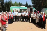 كله بالمجان كافة التخصصات.. محافظ القليوبية يتابع اكبر قافلة طبية بالقليوبية