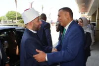 محافظ القليوبية يستقبل وزير الأوقاف بديوان عام المحافظة ويشاركه احتفالات القليوبية بعيدها القومي الـ158