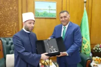 محافظ القليوبية يستقبل وزير الأوقاف بديوان عام المحافظة ويشاركه احتفالات القليوبية بعيدها القومي الـ158