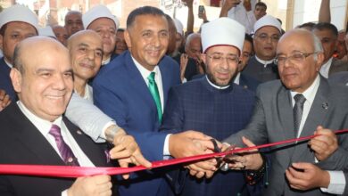 احتفالًا بالعيد القومي للقليوبية.. محافظ القليوبية ووزير الأوقاف يفتتحان مجمع الرحمة الإسلامي بالحصة بتكلفة 30 مليون جنيه احتفالًا بالعيد القومي للقليوبية.. محافظ القليوبية ووزير الأوقاف يفتتحان مجمع الرحمة الإسلامي بالحصة بتكلفة 30 مليون جنيه