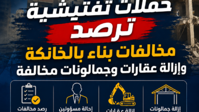 ضربات حاسمة ضد مخالفات البناء بالخانكة.. إزالة عقارات وجمالونات وإحالة مسؤولين للنيابة