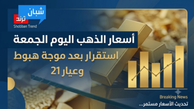 أسعار الذهب اليوم الجمعة.. استقرار بعد موجة هبوط وعيار 21 عند 6215 جنيهًا