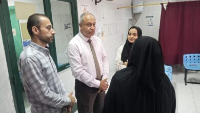 بعد طوابير  مستشفي الجلدية ..وكيل صحة القليوبية يوجه تخفيف الزحام وتطوير الخدمة