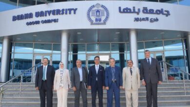 رئيس جامعة بنها يستقبل لجنة مجلس الجامعات الأهلية لمتابعة إنشاء الجامعة التكنولوجية بالعبور