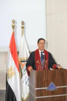 رئيس جامعة بنها يشهد حفل تخرج دفعة جديدة من طلاب برامج كلية الحقوق بالعبور