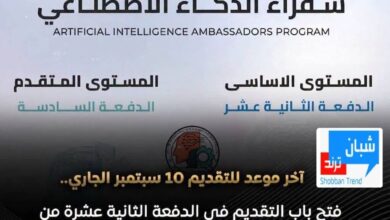 «الاتصالات» تفتح باب التقديم للدفعة الجديدة من برنامج «سفراء الذكاء الاصطناعي»