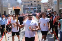 محافظ القليوبية ورئيس جامعة بنها يشهدان استقبال شعلة أسبوع شباب الجامعات والمعاهد العليا الرابع عشر