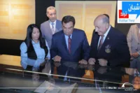جورج قرداحي بين كنوز مكتبة الإسكندرية.. رحلة في ذاكرة مصر وحضارتها» 