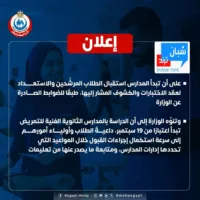 الصحة» تعلن نتيجة ترشيح الطلاب للمدارس الثانوية الفنية للتمريض الخاصة بنظام المصروفات