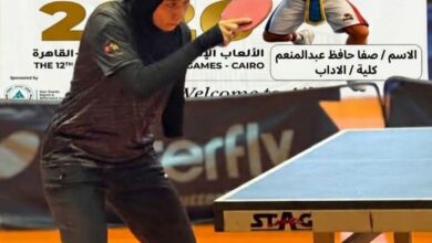 جامعة بنها تحصد الميدالية الذهبية والمركز الأول في تنس الطاولة بالبطولة الإفريقية للجامعات