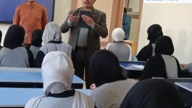 جولة ميدانية لمدير عام مدارس الشبان ببنها لمتابعة انتظام الدراسة والاطمئنان على الطلاب