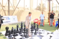 رئيس جامعة بنها يشهد إحتفالية بدء العام الدراسي الجديد والسلام الوطنى بملاعب الجامعة
