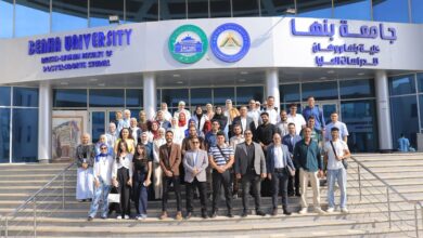 انطلاق الدراسة بكلية بنها ووهان للدراسات العليا .. نائب رئيس جامعة بنها ووفد صيني يتابعان انتظام العملية التعليمية