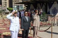 محافظ القليوبية يضع إكليل الزهور على النصب التذكاري لشهداء حرب أكتوبر من محافظة القليوبية احتفالًا بالذكرى الـ53 لانتصارات أكتوبر المجيدة
