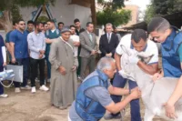 في إطار نشر ثقافة الرفق بالحيوان : طب بيطري بنها تستقبل وفد من مؤسسة الجسر المصري