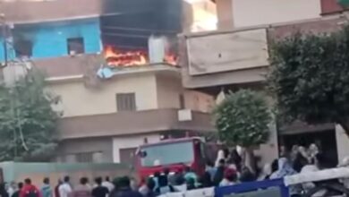 السيطرة على حريق بشقة سكنية في قرية السفاينة بطوخ