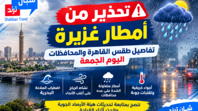 تحذير من أمطار غزيرة.. تفاصيل حالة الطقس في القاهرة والمحافظات اليوم الجمعة