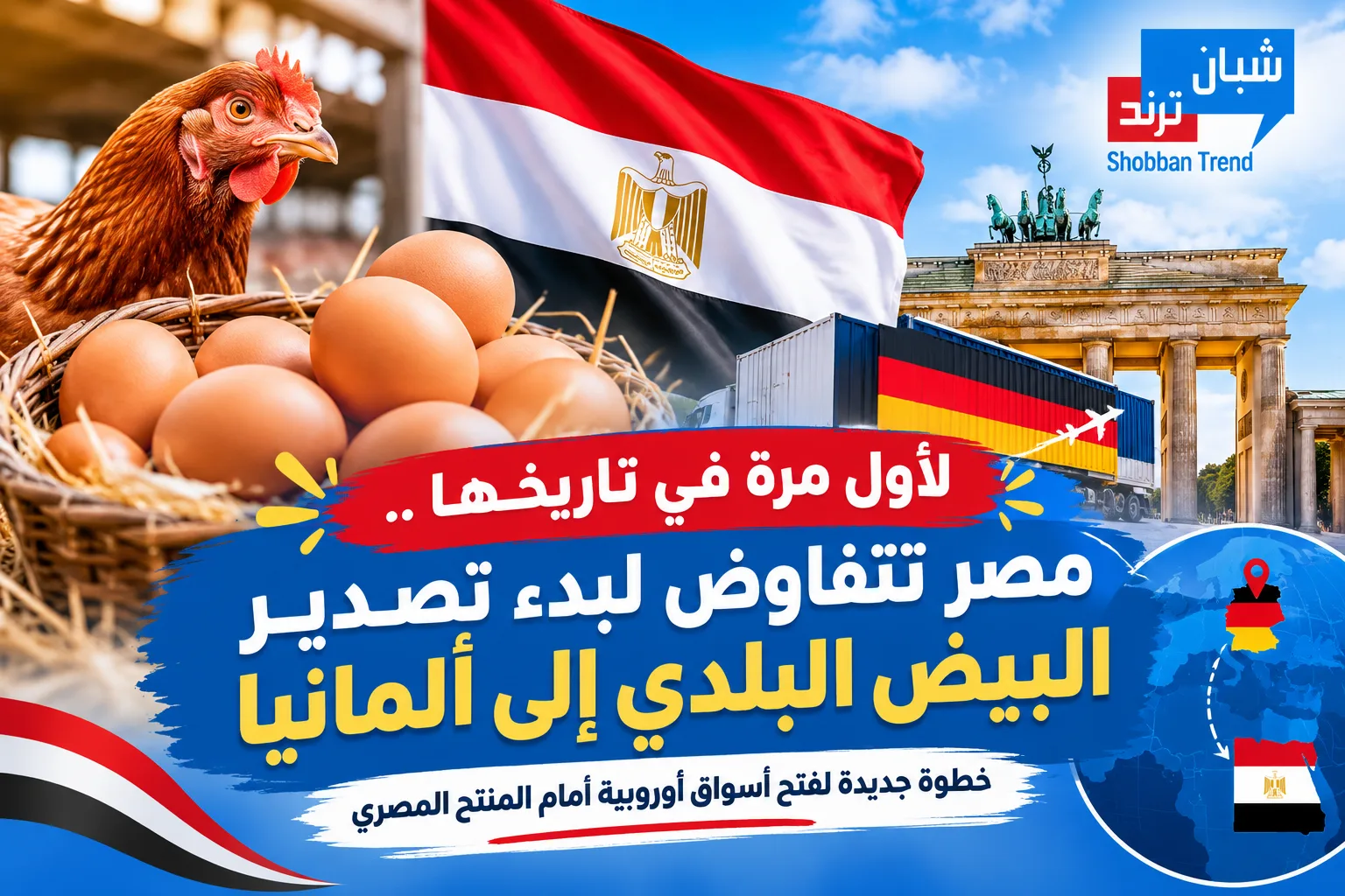 لأول مرة.. البيض المصري يطرق أبواب ألمانيا ويفتح سوقًا جديدة أمام الإنتاج المحلي